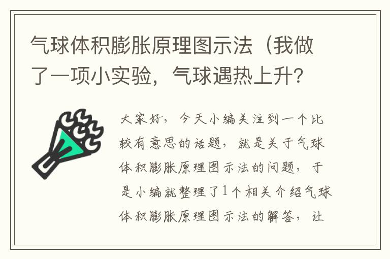 气球体积膨胀原理图示法（我做了一项小实验，气球遇热上升？）