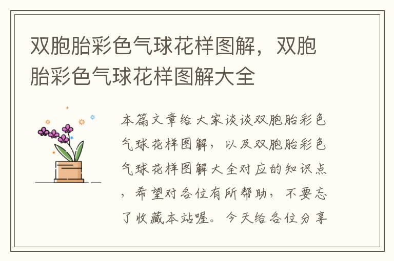 双胞胎彩色气球花样图解，双胞胎彩色气球花样图解大全